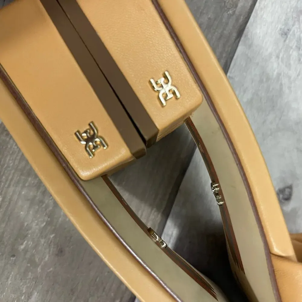 Sam Edelman Dawson Square Toe Quilted Leather Slide Sandals Size 10 Beige - Picture 12 of 15